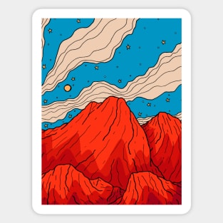 Red rock mounts Sticker